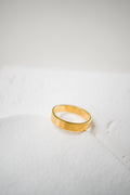 Bague Anneau doré mate